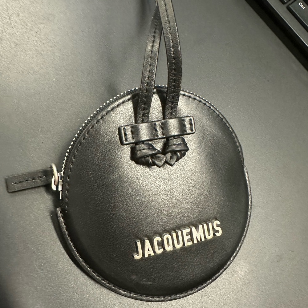Jacquemus LE PITCHOU Black Leather Coin purse